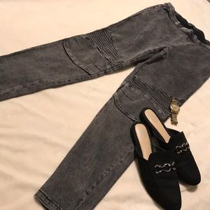 LEGGING/ LONG CHARCOAL HEATHER